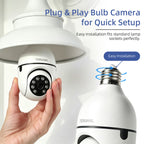 CAMARA ROSCA EDISON IC360 WiFi IC-360 con Visión 360° | Visión Nocturna | Compatible con Alexa y Google