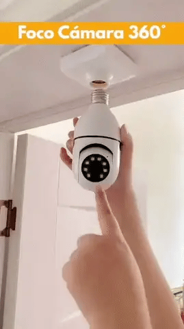 CAMARA ROSCA EDISON IC360 WiFi IC-360 con Visión 360° | Visión Nocturna | Compatible con Alexa y Google